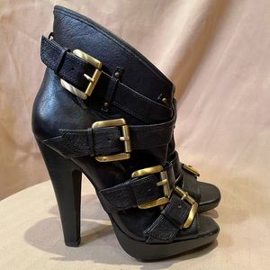 Women’s buckle strap heels